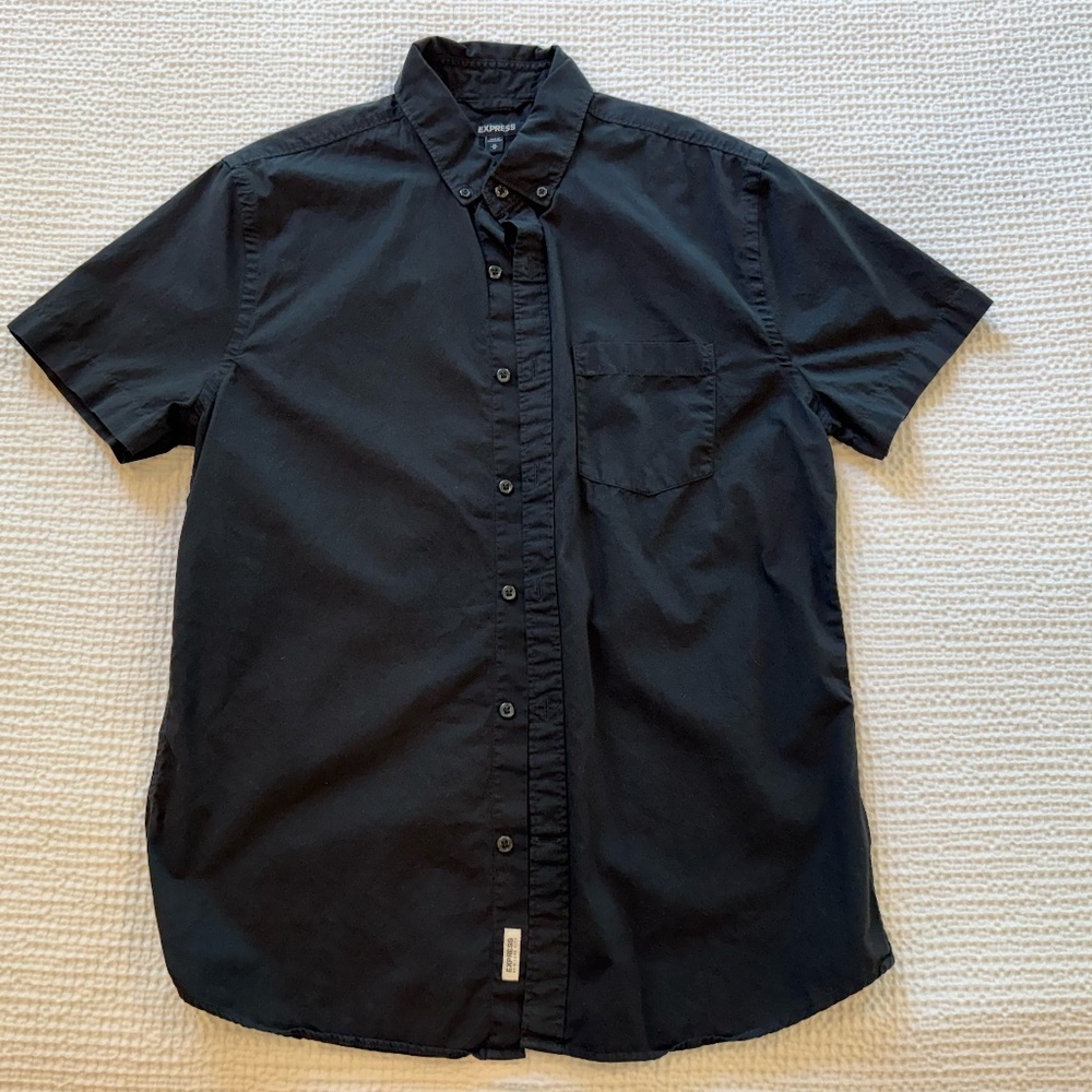 Express Casual Button Down Short Sleeve